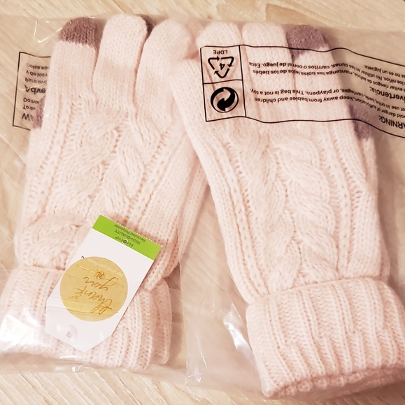 Time and Tru Accessories - Tt cable knit gloves  (one size)